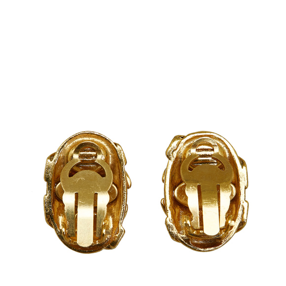 Pre-Loved Chanel CC Clip On Earrings - Picture 2 of 4